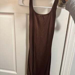 Brown Halter Neck Bodycon Dresss